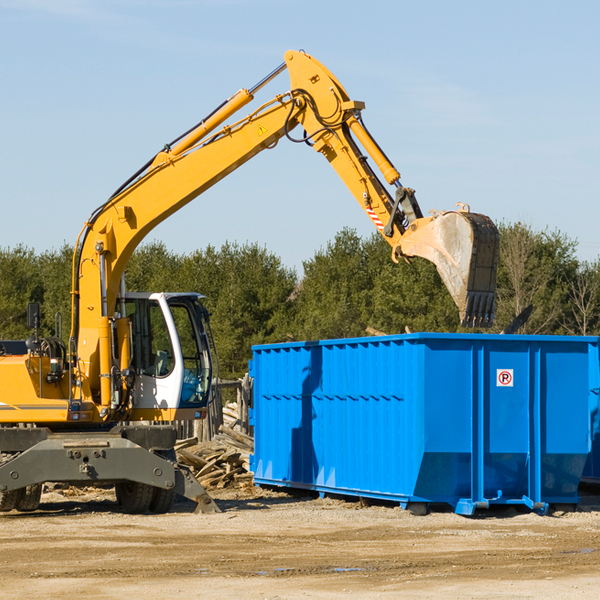 how many times can i have a residential dumpster rental emptied in Melrose LA